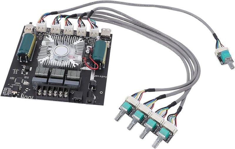 TDA7498E لوحة مكبر صوت بقوة 320 واط بثلاث قنوات مع مدخلات بلوتوث 5.0 و USB و AUX وتطبيق - Image 1